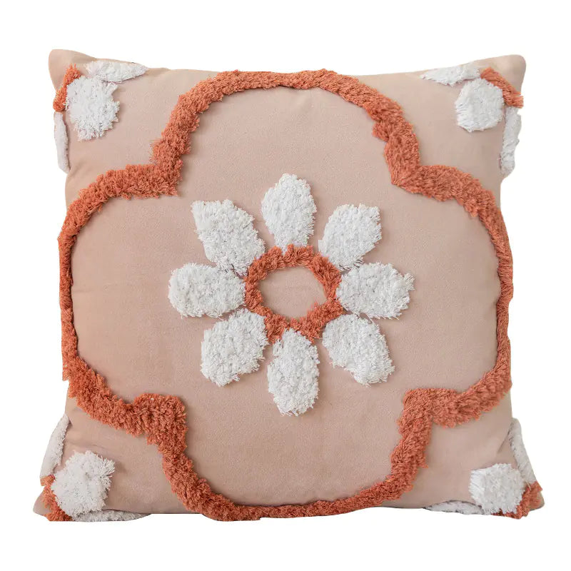 Nordic Tufted Pillowcase – 3D Textured Design