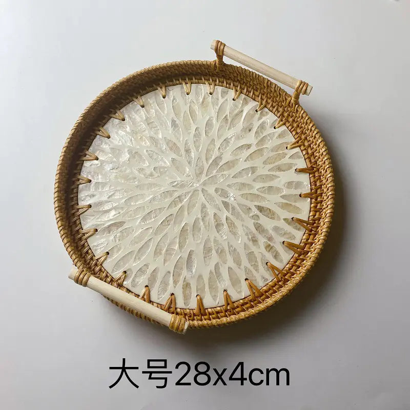 Vietnamese Woven Rattan Basket – Snack Storage (Small)