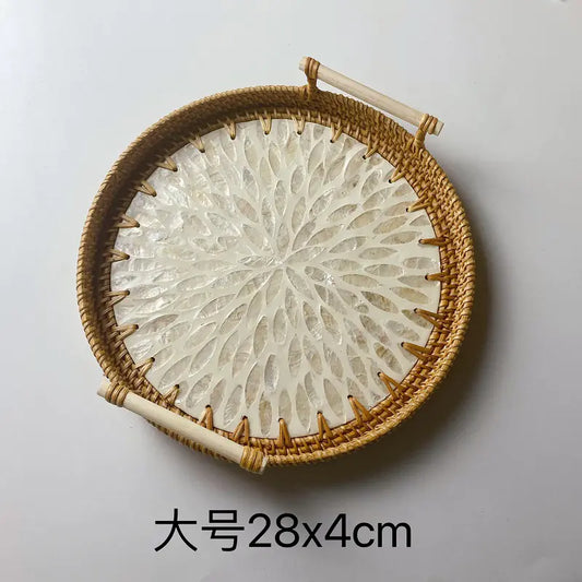 Vietnamese Woven Rattan Basket – Snack Storage (Small)