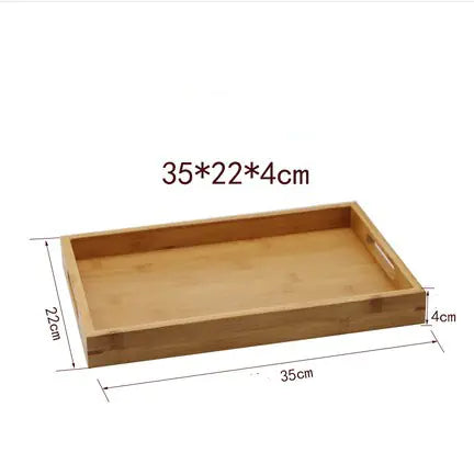Bamboo Double Ear Tea Tray