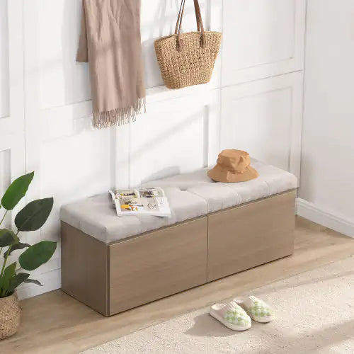 49-Inch Storage Locker Footstool – Multi-Use