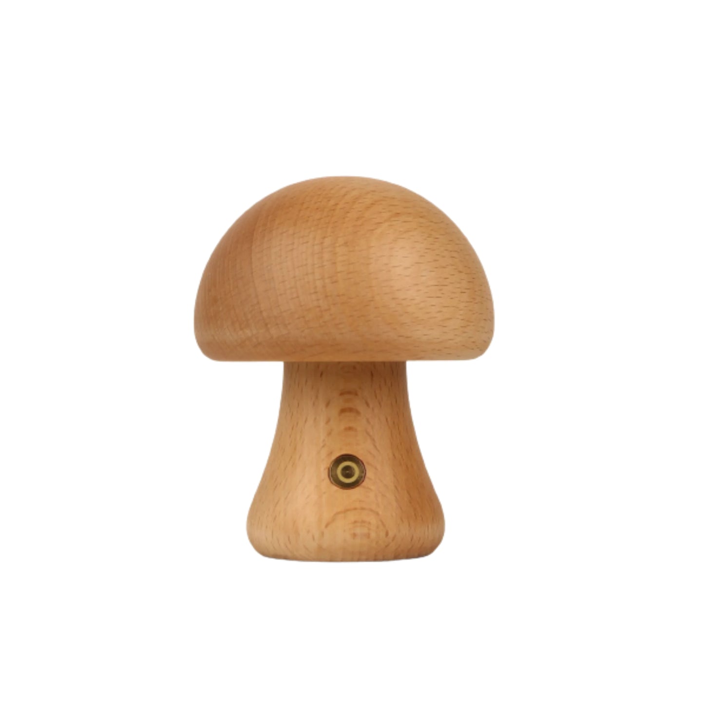 Wooden Mushroom LED Night Light – Rechargeable & Portable