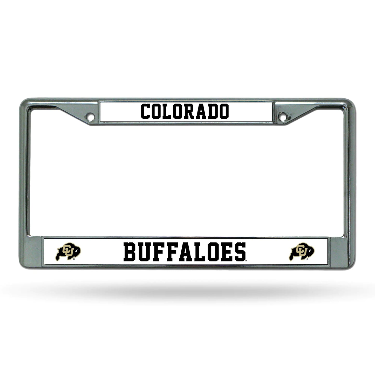 Colorado Buffaloes Chrome License Plate Frame – NCAA Official, 6 x 12.25 in