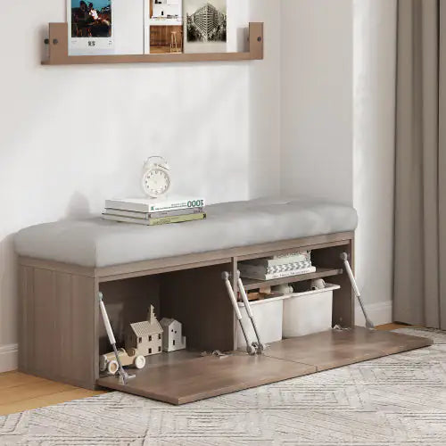49-Inch Storage Locker Footstool – Multi-Use