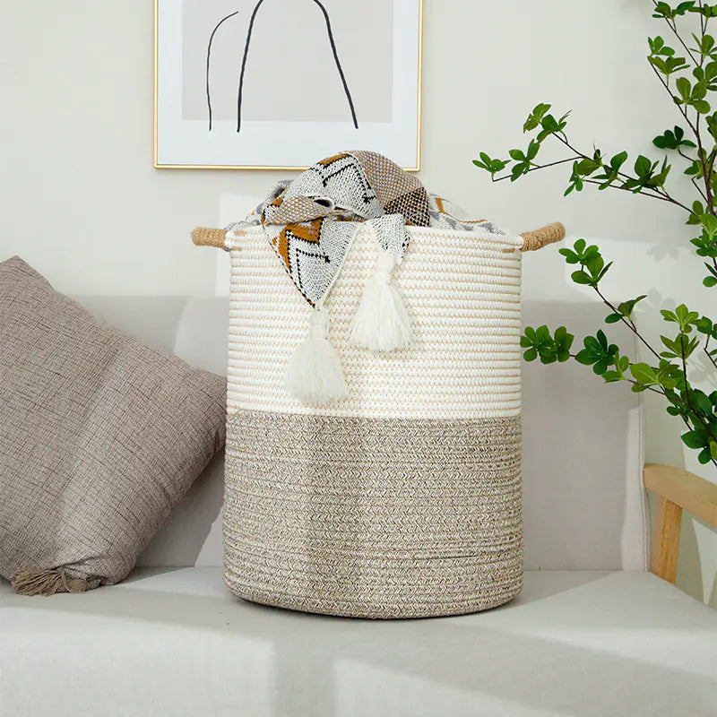 Handmade Cotton Rope Basket – Toy & Laundry Storage
