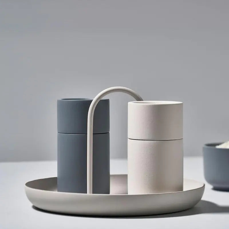 Nordic Modern Handle Tray – Round, Storage & Decor