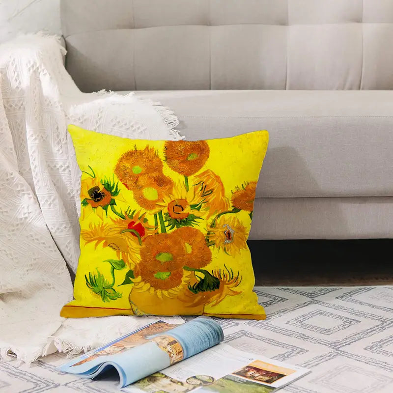Oil Painting Throw Pillow Cover