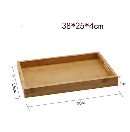 Bamboo Double Ear Tea Tray