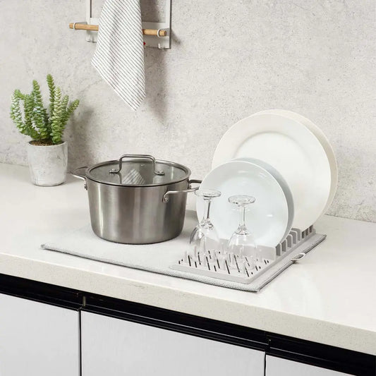 Detachable Draining Rack – With Multifunctional Drying Mat