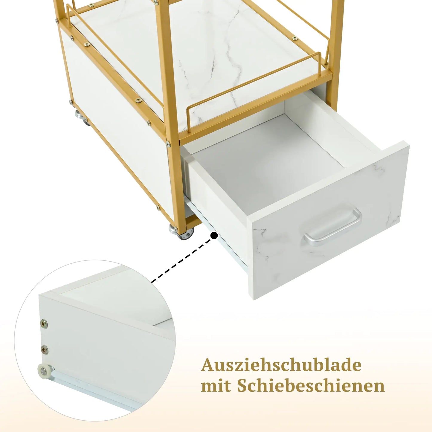 Metal Storage Trolley/Bar Cart
