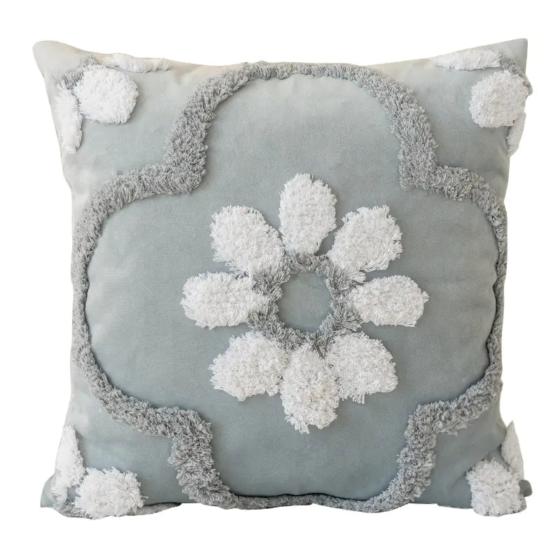 Nordic Tufted Pillowcase – 3D Textured Design