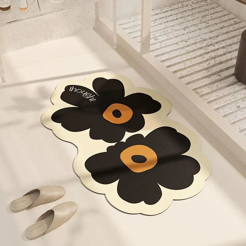 Flower-Shaped Floor Mat – Kitchen and Home Decor
