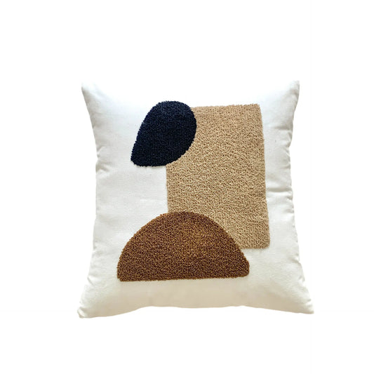 Nordic Cream Floral Embroidered Pillowcase
